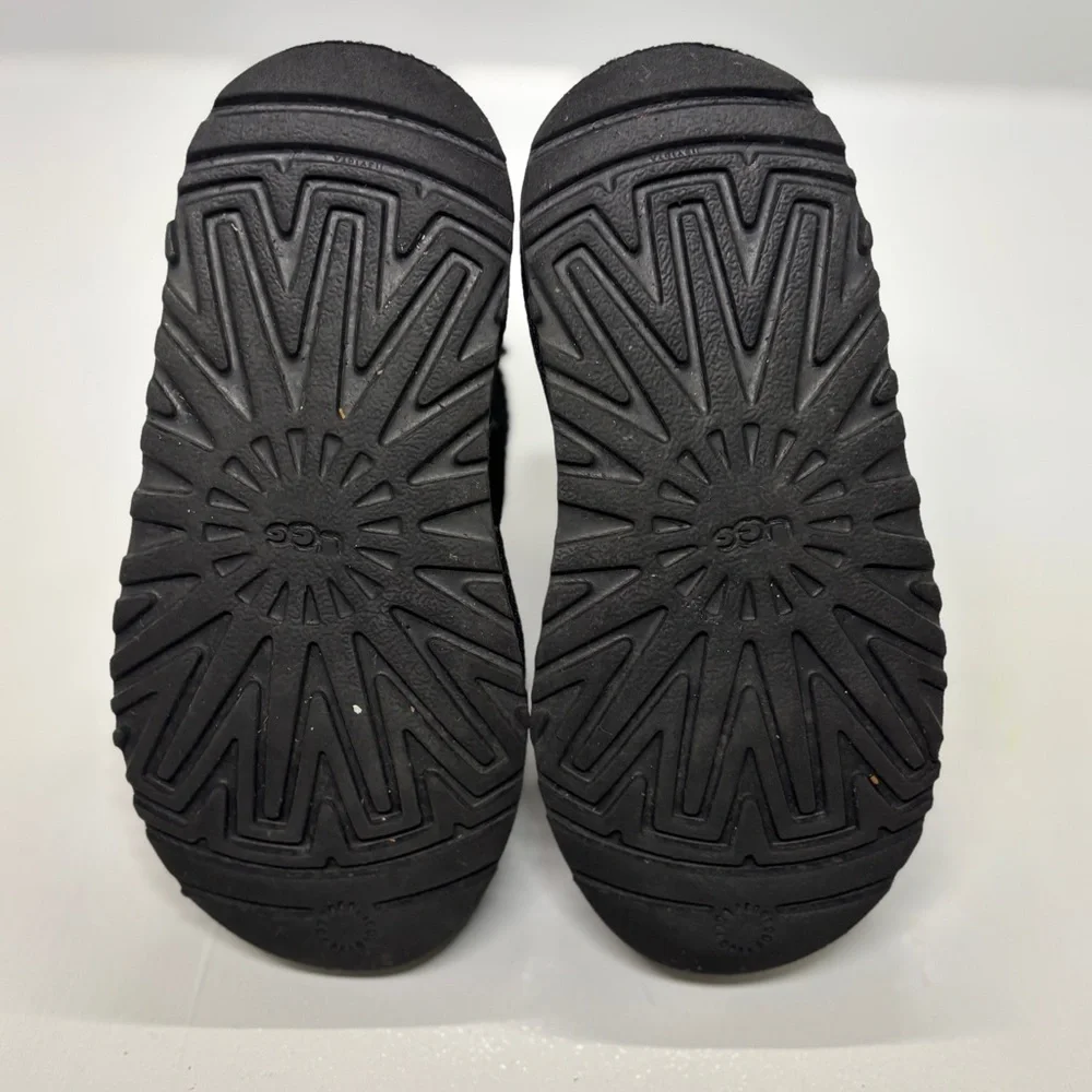 UGG Jona Mini Boot Black Kids Size 10 Toddler EU 27.5 Winter Boots